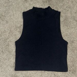 Abercrombie & Fitch size small soft black mock neck tank 🩵